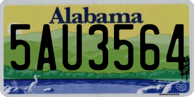 AL license plate 5AU3564