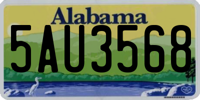 AL license plate 5AU3568