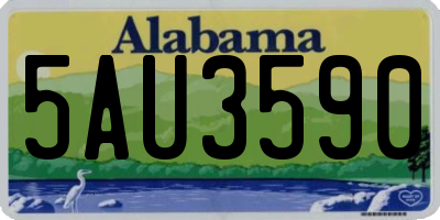 AL license plate 5AU3590