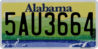 AL license plate 5AU3664