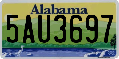 AL license plate 5AU3697