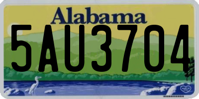 AL license plate 5AU3704