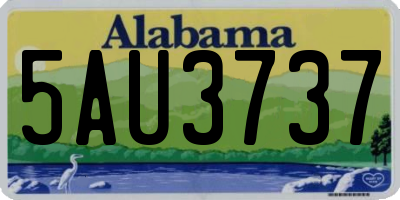 AL license plate 5AU3737