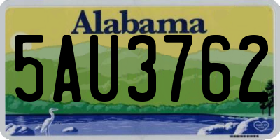 AL license plate 5AU3762