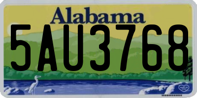 AL license plate 5AU3768