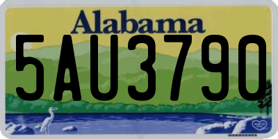 AL license plate 5AU3790