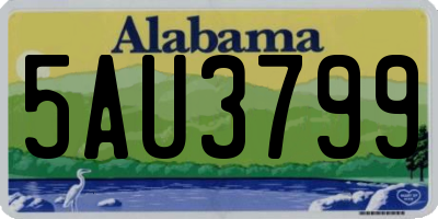 AL license plate 5AU3799