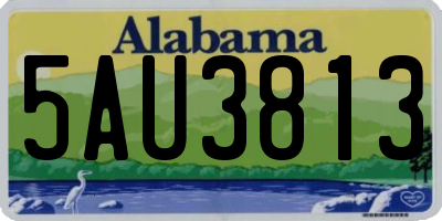 AL license plate 5AU3813