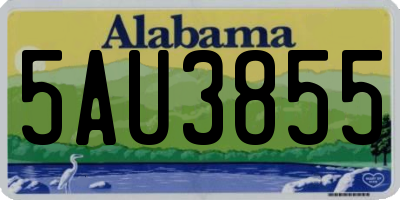 AL license plate 5AU3855