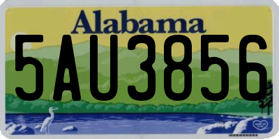 AL license plate 5AU3856