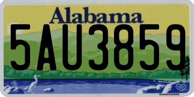 AL license plate 5AU3859