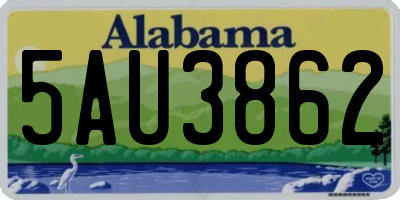 AL license plate 5AU3862