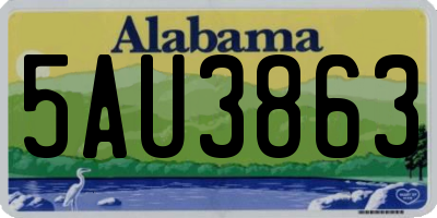 AL license plate 5AU3863