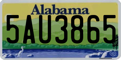 AL license plate 5AU3865