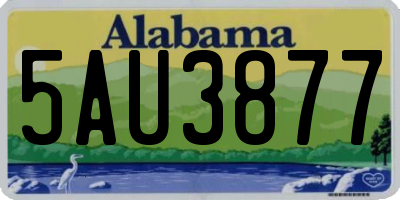 AL license plate 5AU3877