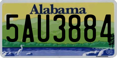 AL license plate 5AU3884