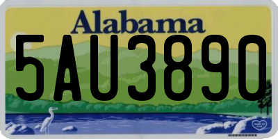 AL license plate 5AU3890
