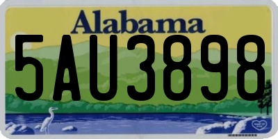 AL license plate 5AU3898