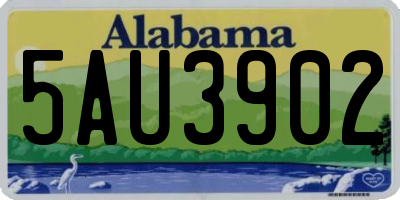 AL license plate 5AU3902