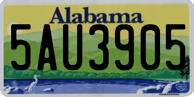 AL license plate 5AU3905