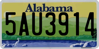 AL license plate 5AU3914