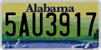 AL license plate 5AU3917