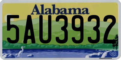 AL license plate 5AU3932