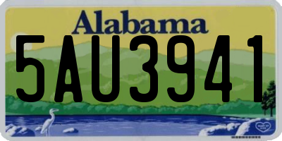 AL license plate 5AU3941
