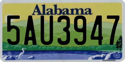 AL license plate 5AU3947