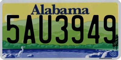AL license plate 5AU3949