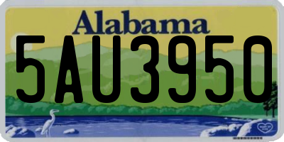 AL license plate 5AU3950