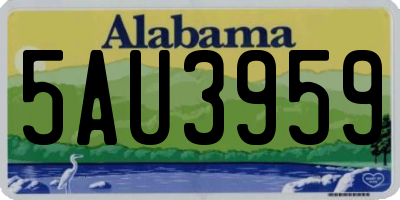 AL license plate 5AU3959