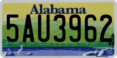 AL license plate 5AU3962