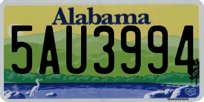 AL license plate 5AU3994
