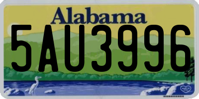AL license plate 5AU3996