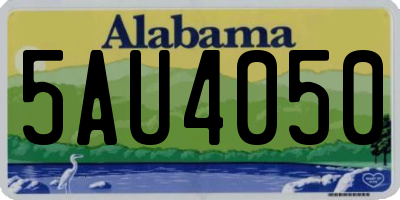 AL license plate 5AU4050