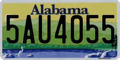 AL license plate 5AU4055