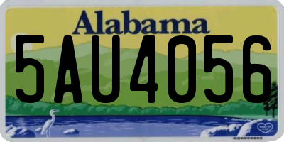 AL license plate 5AU4056