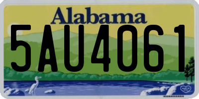 AL license plate 5AU4061
