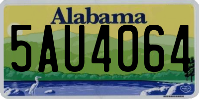AL license plate 5AU4064