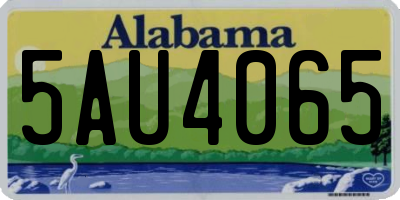 AL license plate 5AU4065