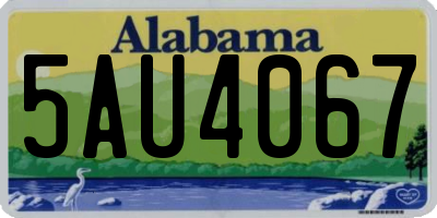 AL license plate 5AU4067