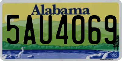 AL license plate 5AU4069
