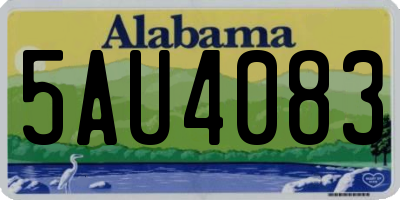 AL license plate 5AU4083
