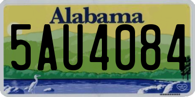 AL license plate 5AU4084