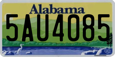AL license plate 5AU4085