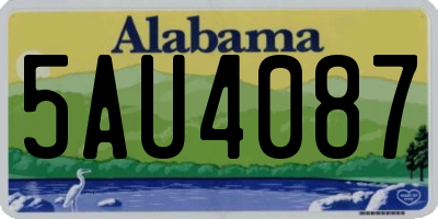 AL license plate 5AU4087