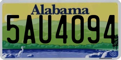 AL license plate 5AU4094