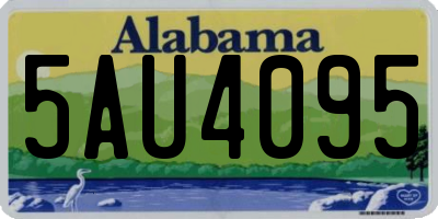 AL license plate 5AU4095
