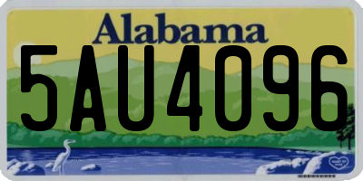 AL license plate 5AU4096